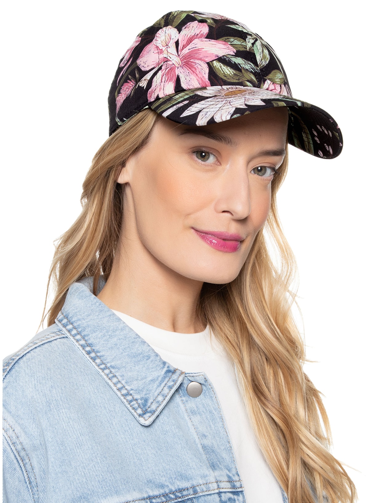 Boné Feminino Tropical Delicata Preto Farm Etc