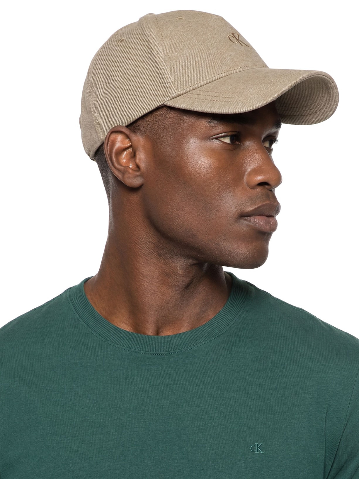 Boné Masculino 5 Gomos Flanelado Bege Calvin Klein Jeans