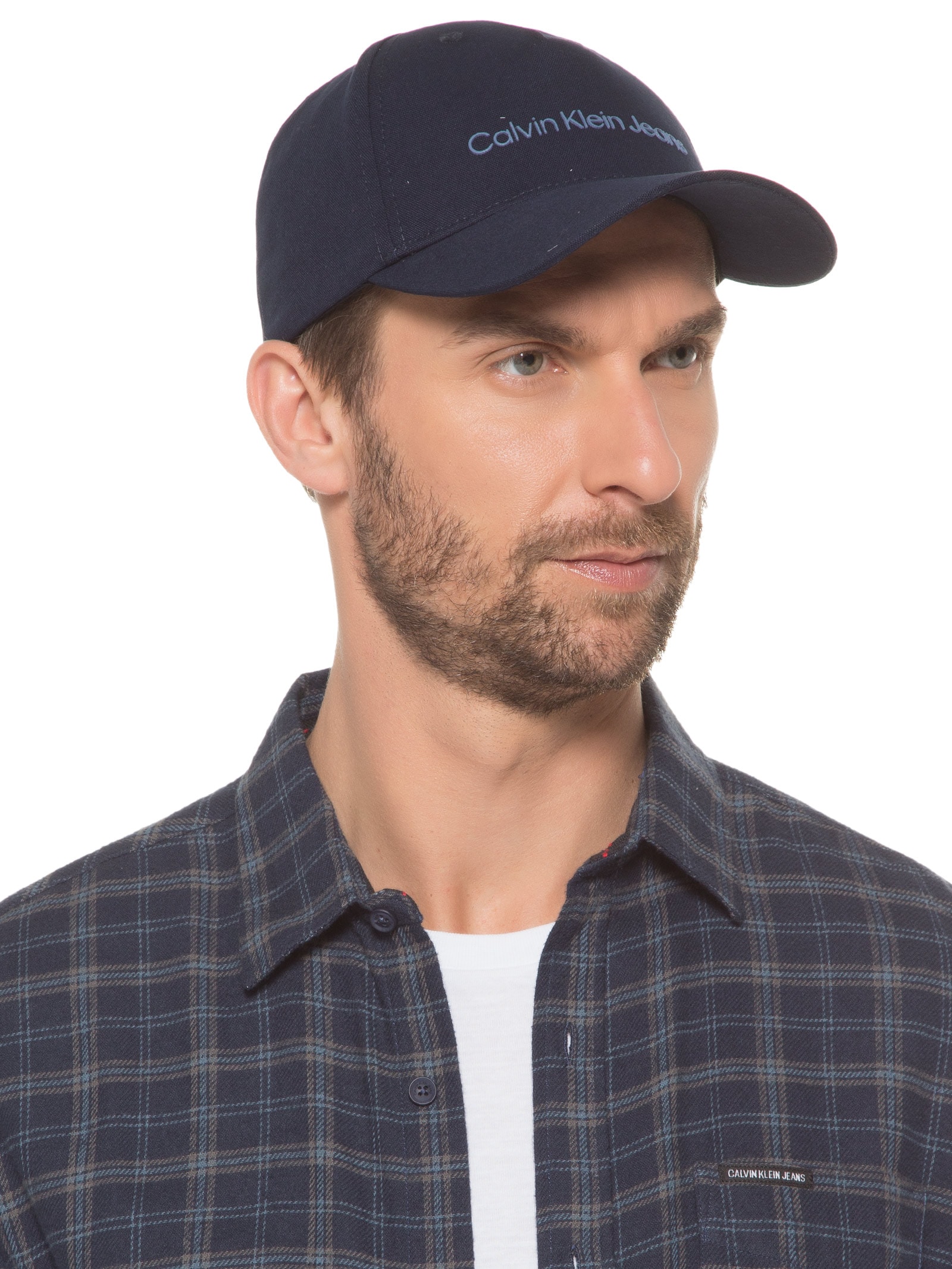 Calvin Klein Jeans - Boné Masculino Aba Curva 5 Gomos Sarja