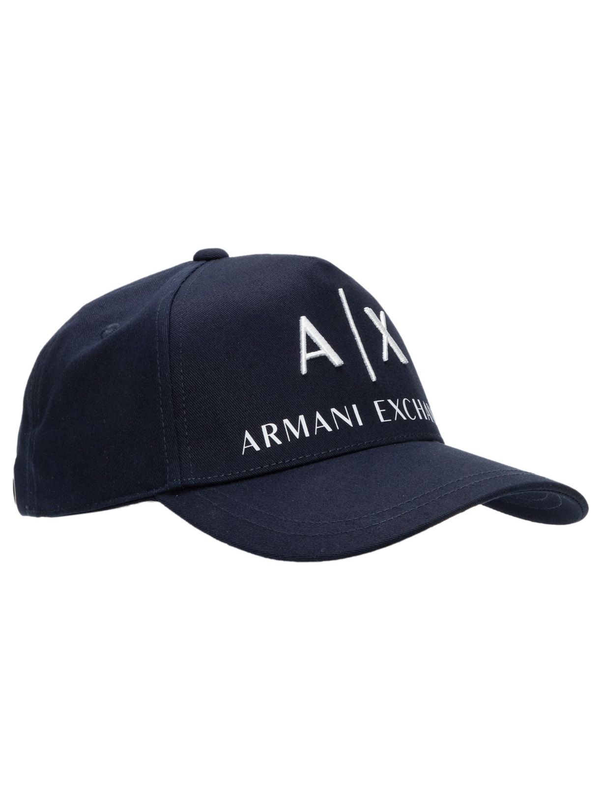 Boné Masculino Aba Curva Bordado Azul Armani Exchange