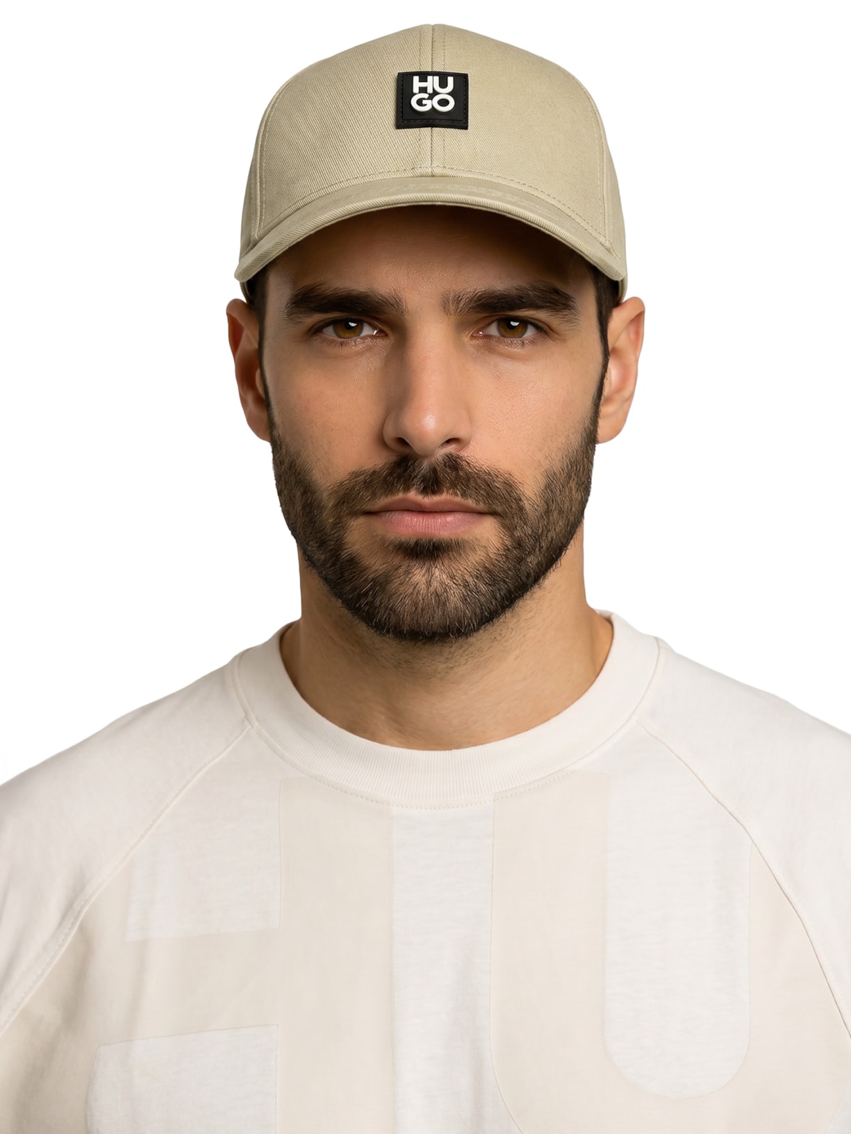 Boné Masculino Aba Curva Jake-Me Bege Hugo Hugo