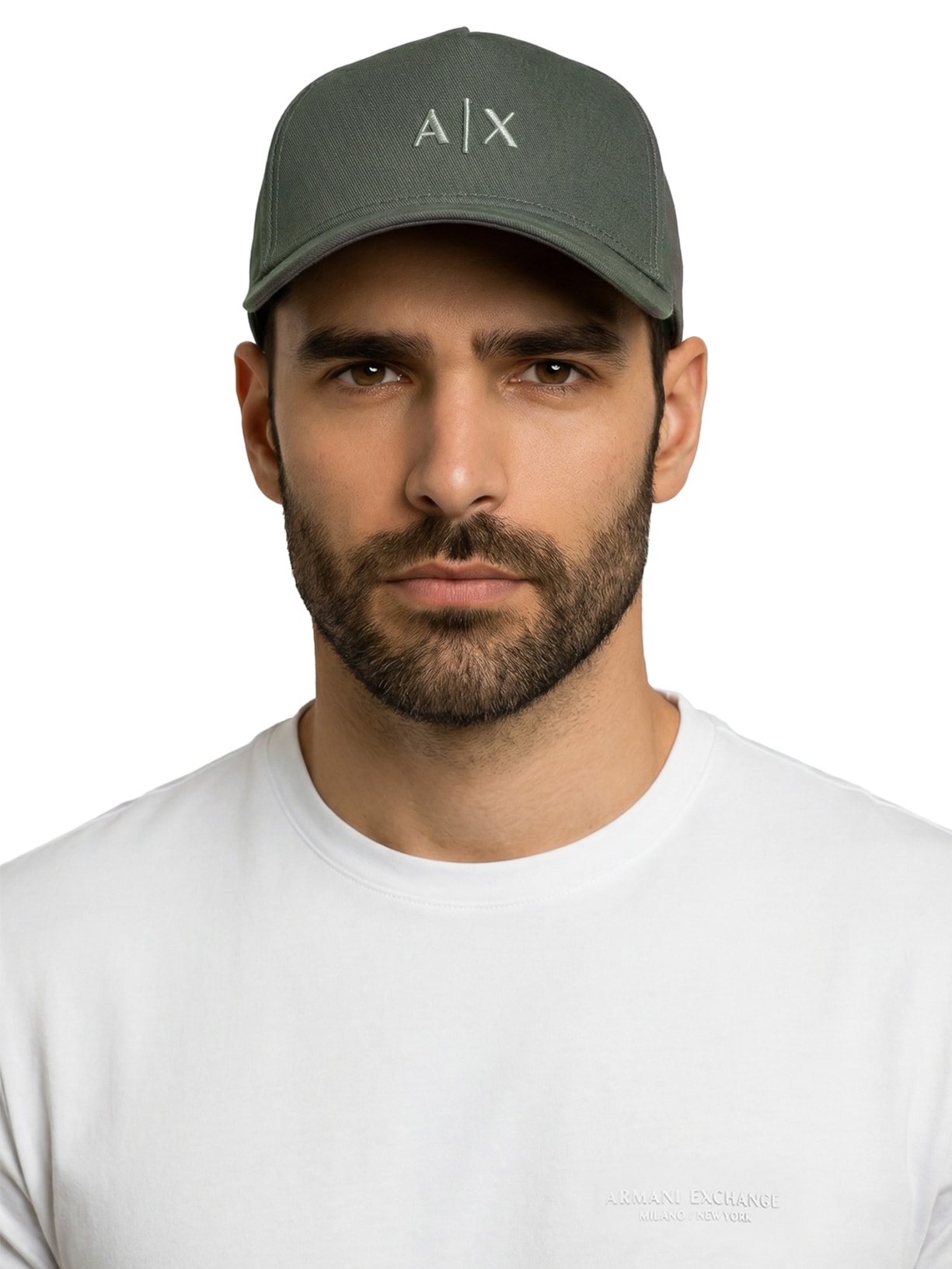 Boné Masculino Aba Curva Verde Armani Exchange