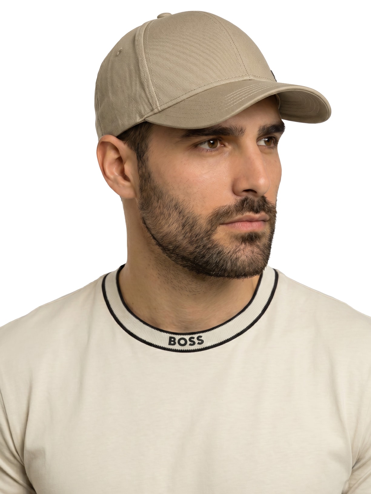 Boné Masculino Aba Curva Zed Bege Boss