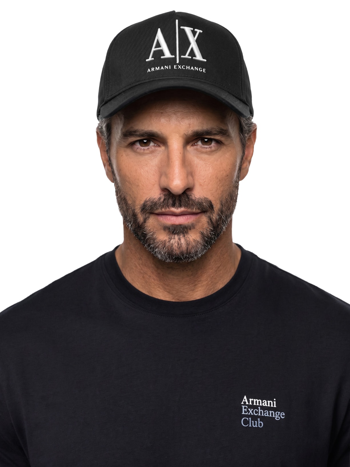 Boné Masculino AX Big Centralized – Preto Armani Exchange