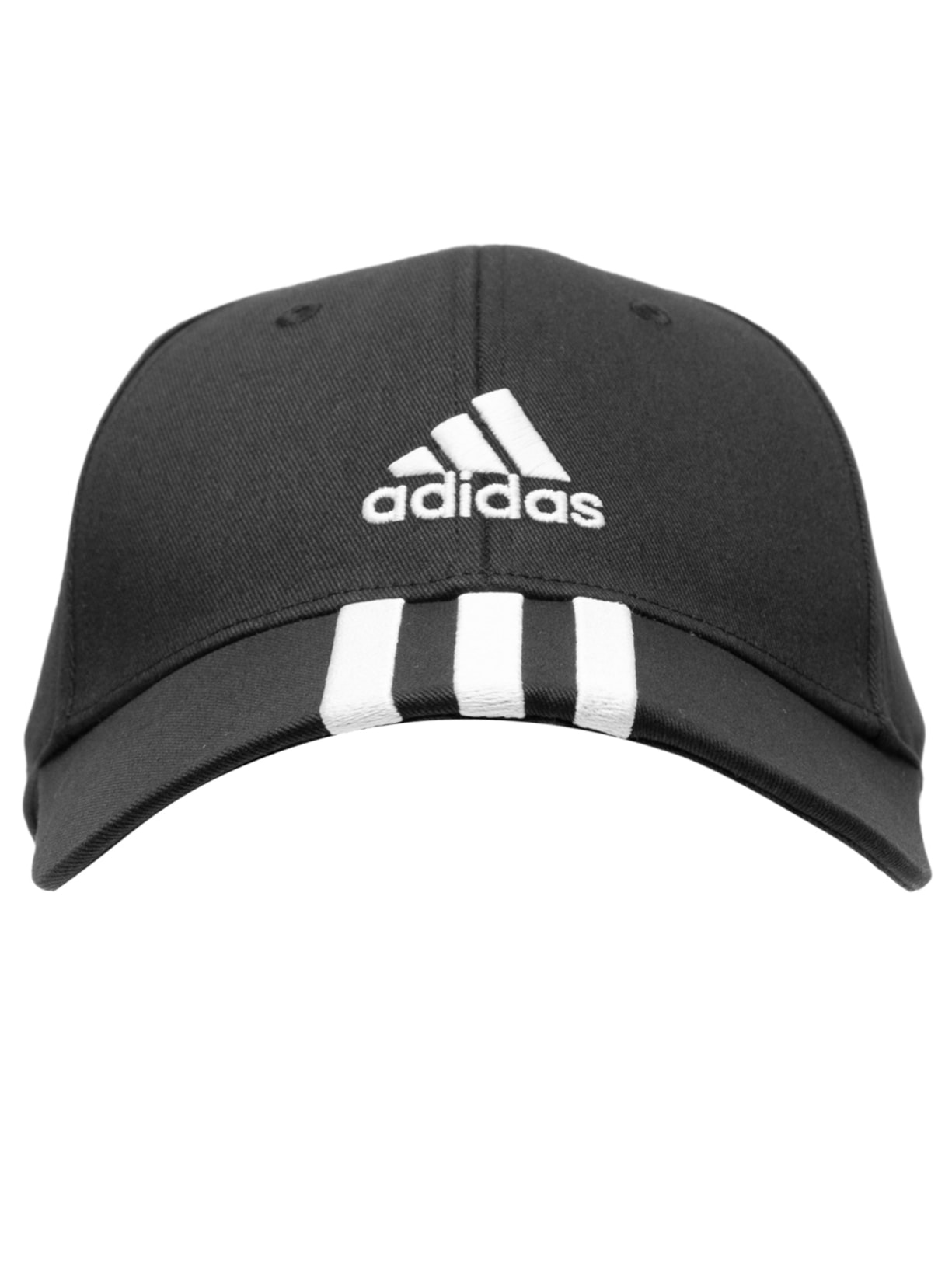 Boné Masculino Baseball 3 Listas - Preto