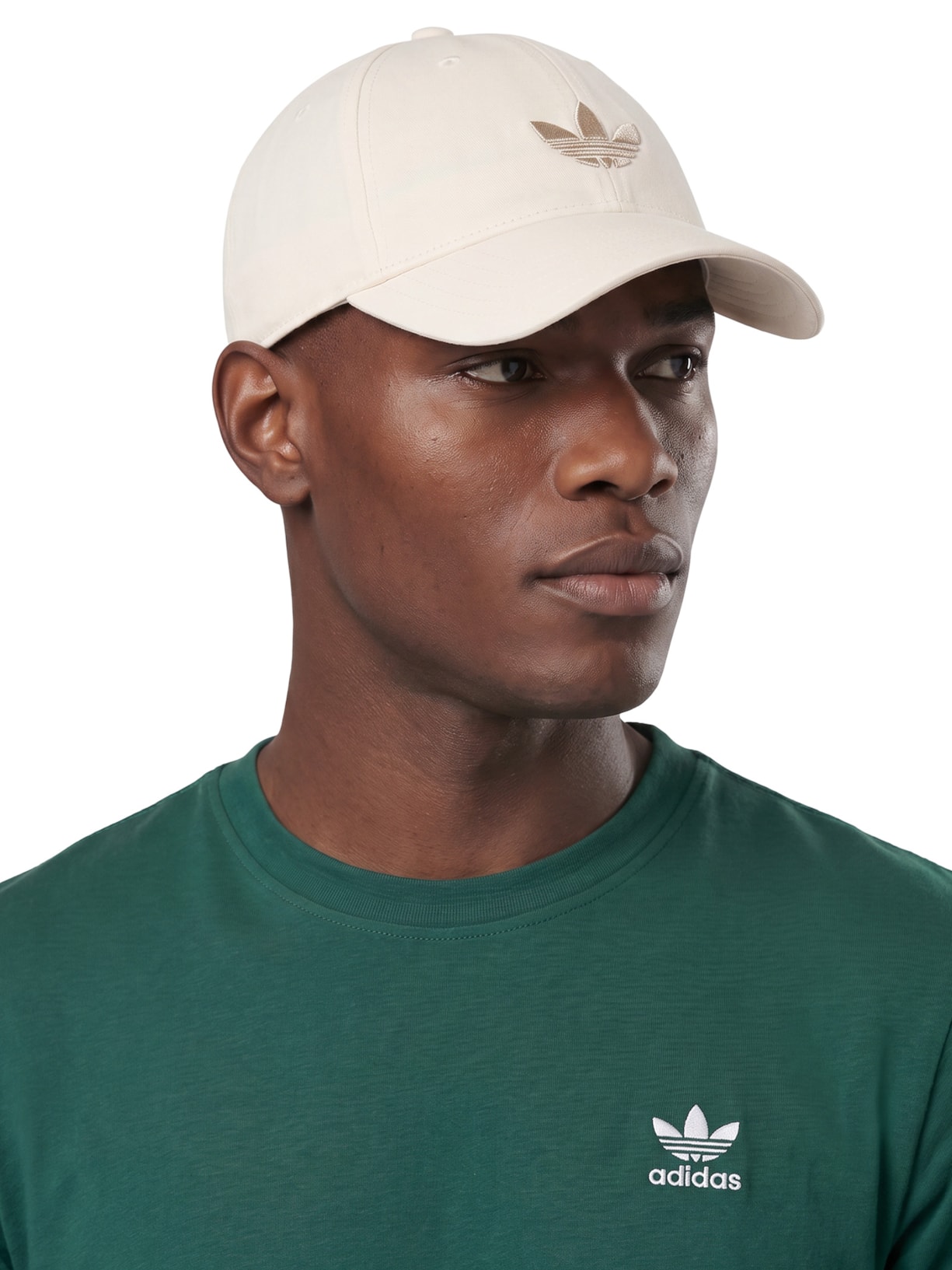 Boné Masculino Baseball Trefoil Bege Adidas Originals