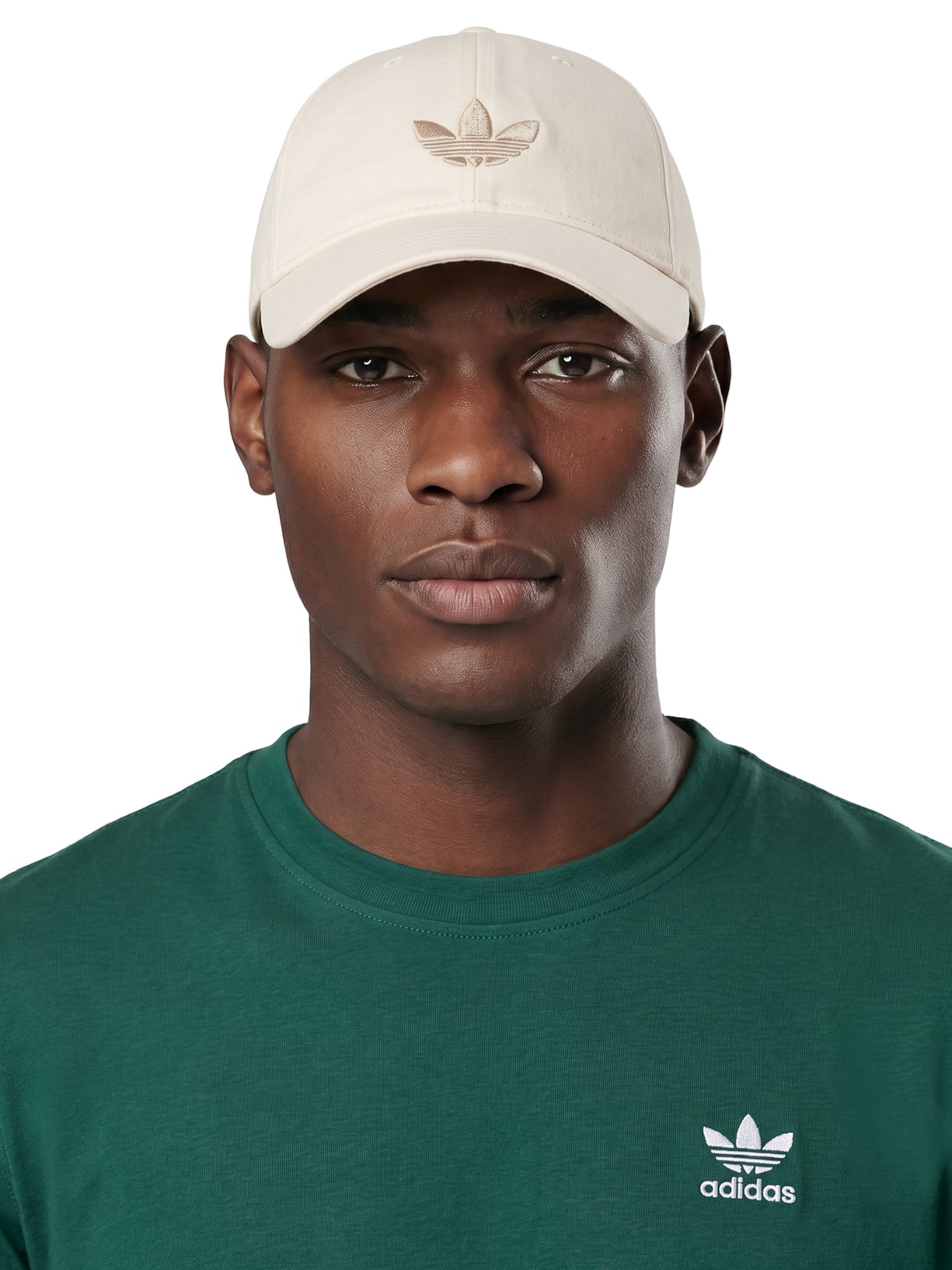 Boné Masculino Baseball Trefoil Bege Adidas Originals