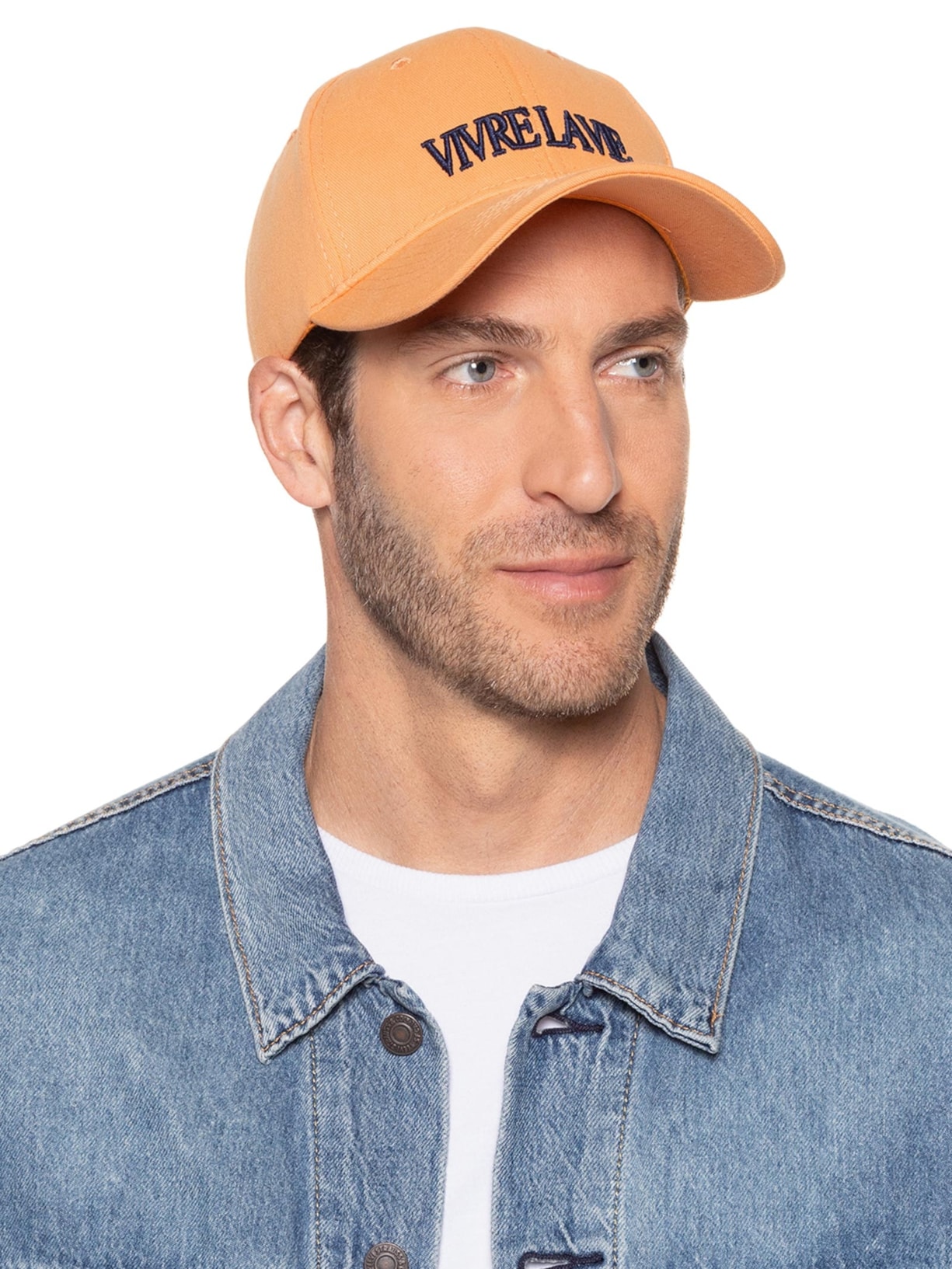 Boné Masculino Básico Vivre La Vie Laranja Basiq Men