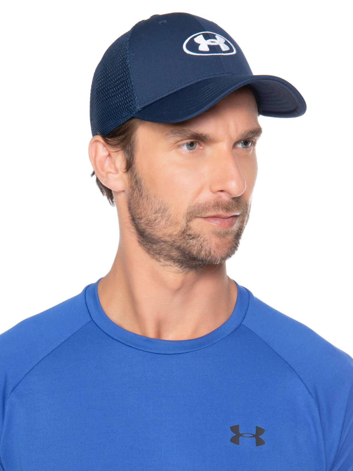 Boné Masculino Blitzing Trucker Azul Under Armour