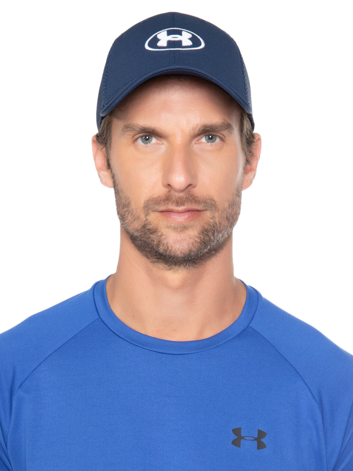 Boné Masculino Blitzing Trucker Azul Under Armour