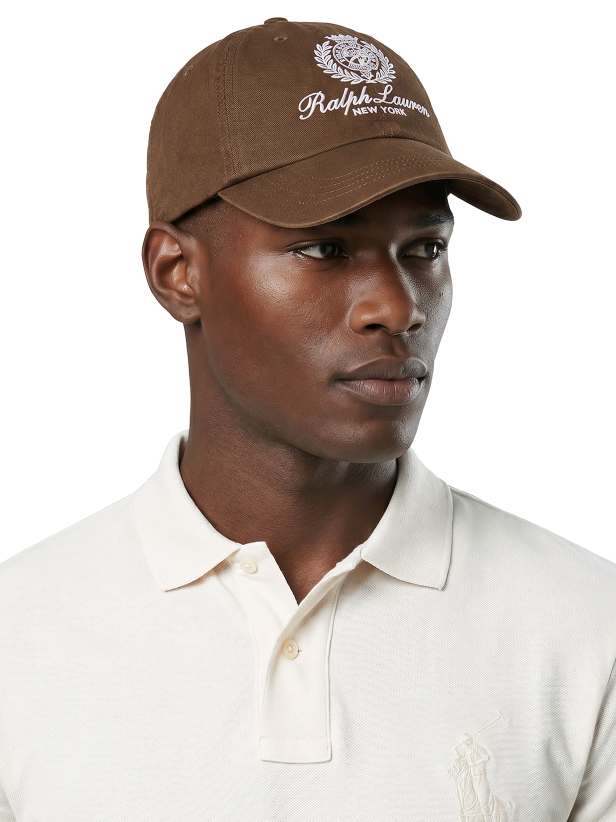 Boné Masculino Bordado Preppy Marrom Polo Ralph Lauren