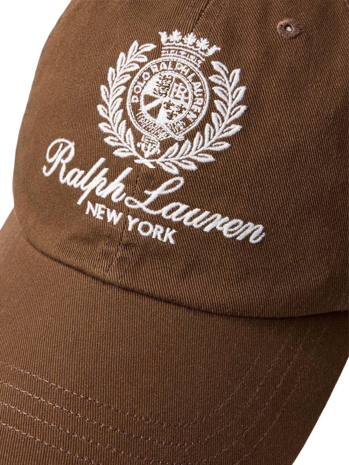 Boné Masculino Bordado Preppy Marrom Polo Ralph Lauren