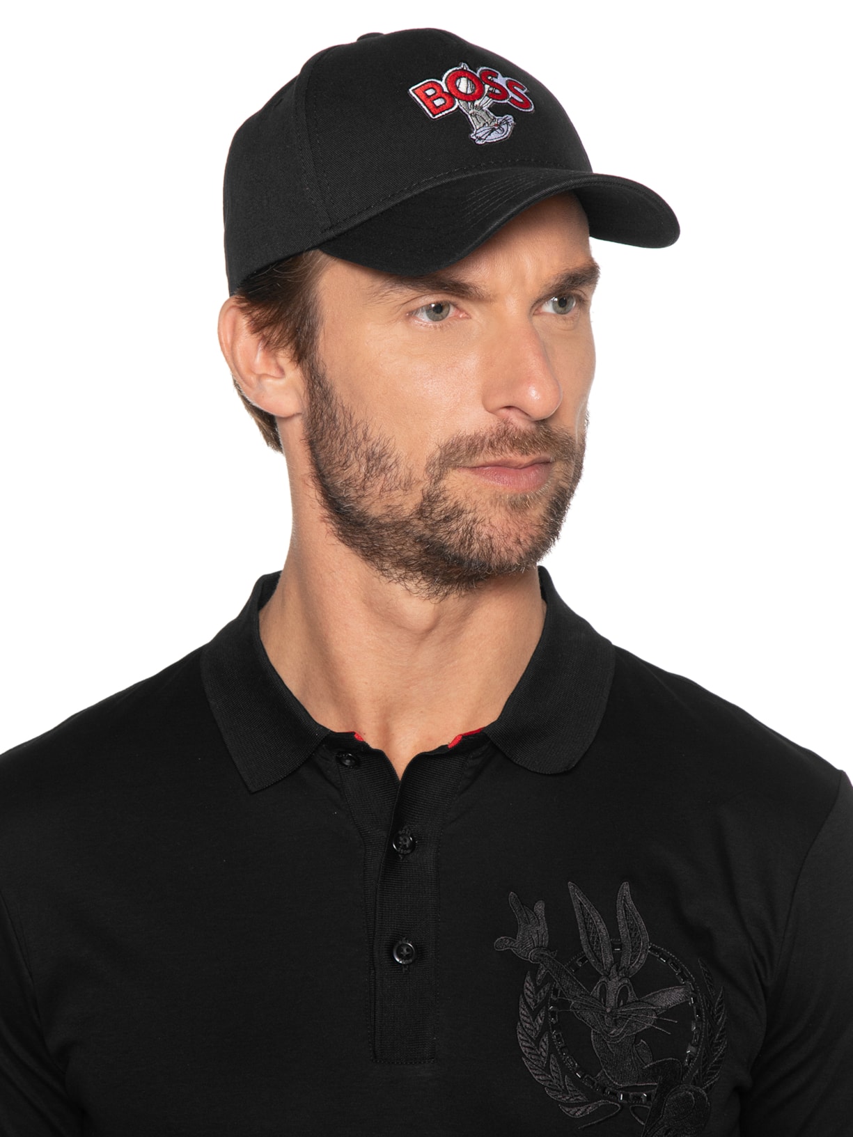 Boné Masculino Bun Lny Preto Boss