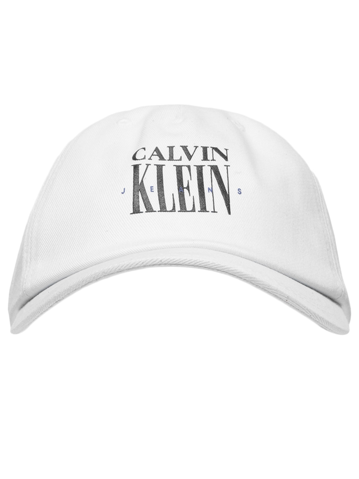 Boné Masculino CKJ 5 Gomos Logo Serif Font Branco Calvin Klein Jeans