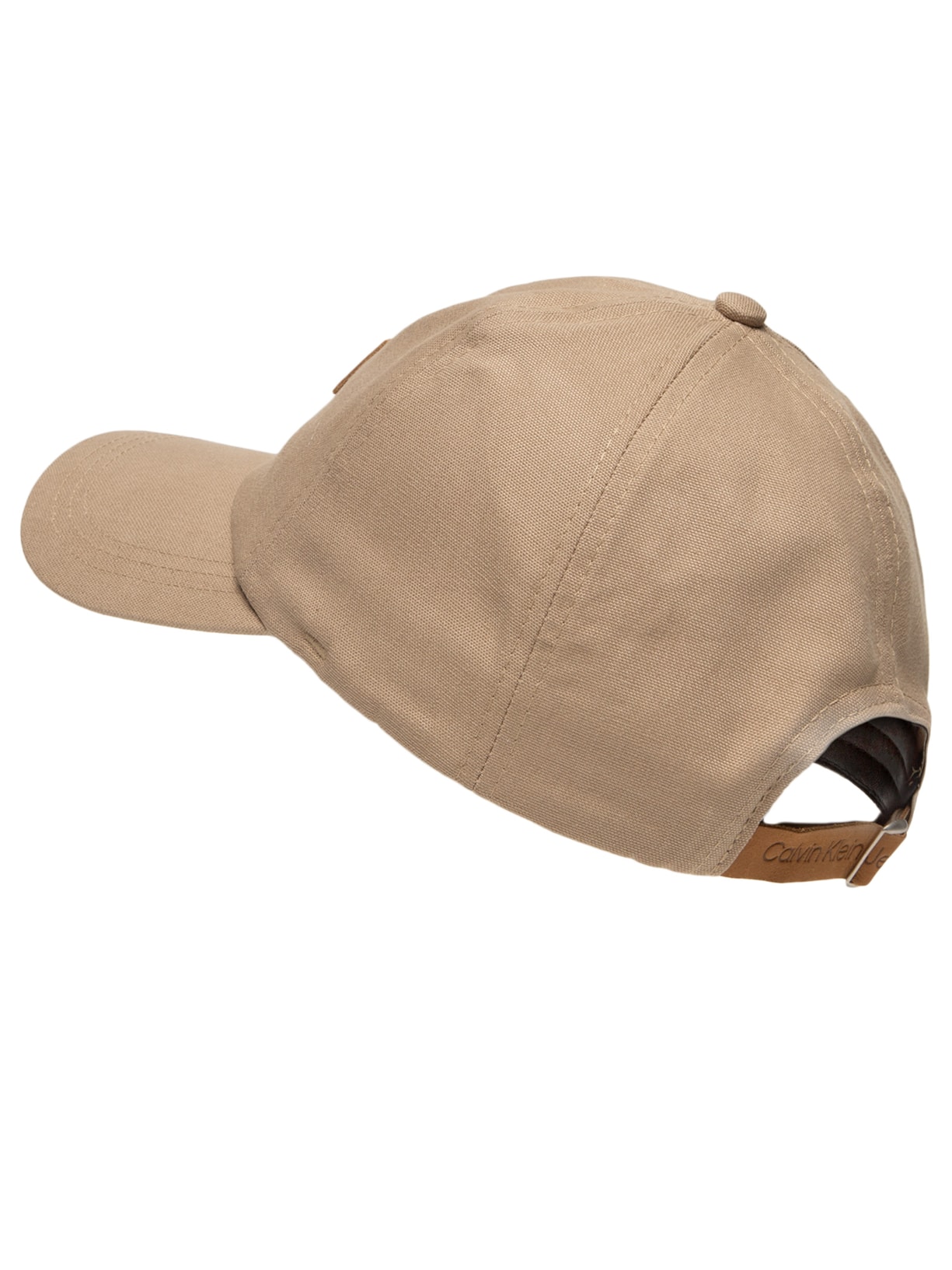 Boné Masculino CKJ 6 Gomos Etiqueta Recouro Bege Calvin Klein Jeans