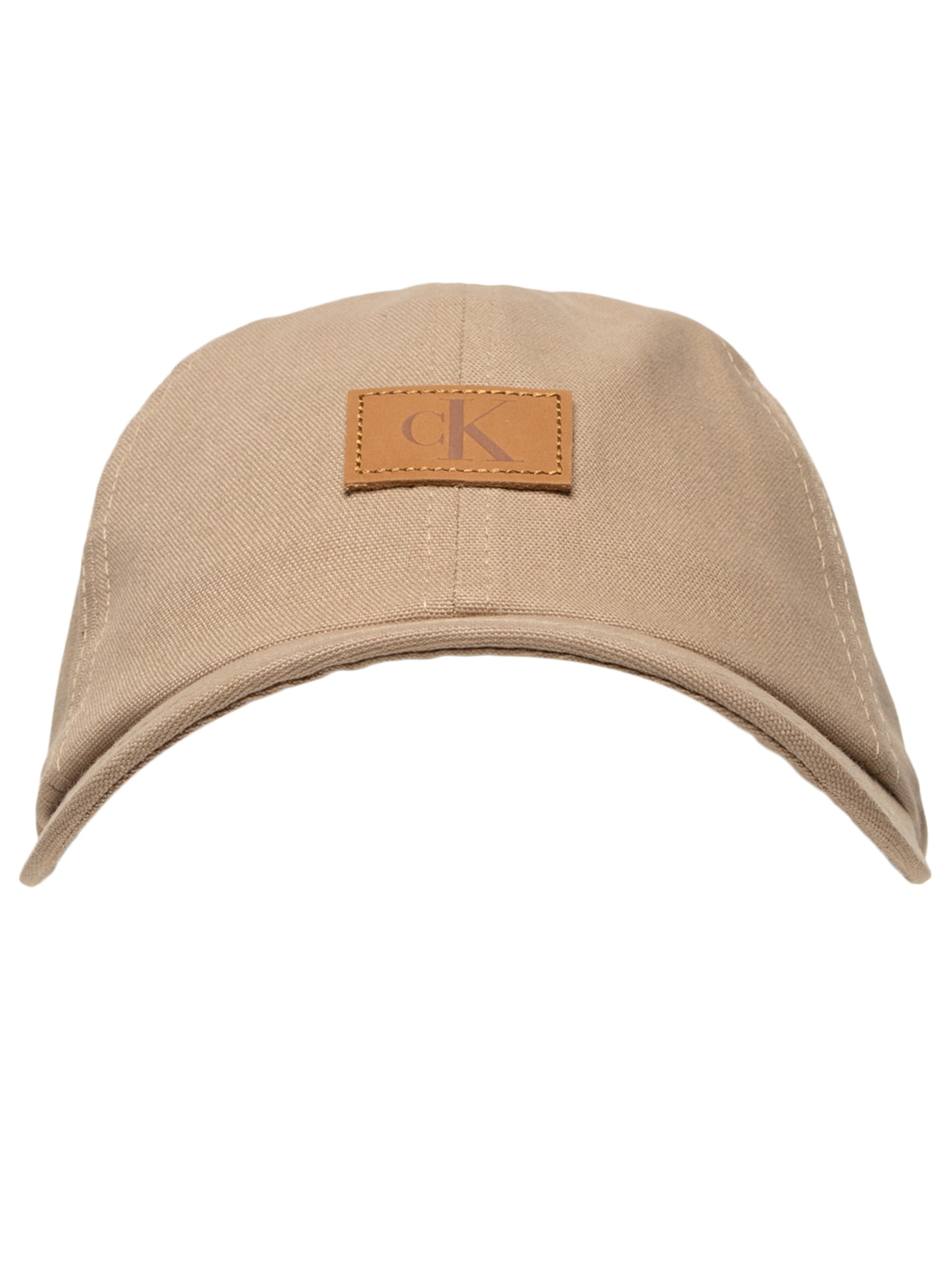 Boné Masculino CKJ 6 Gomos Etiqueta Recouro Bege Calvin Klein Jeans