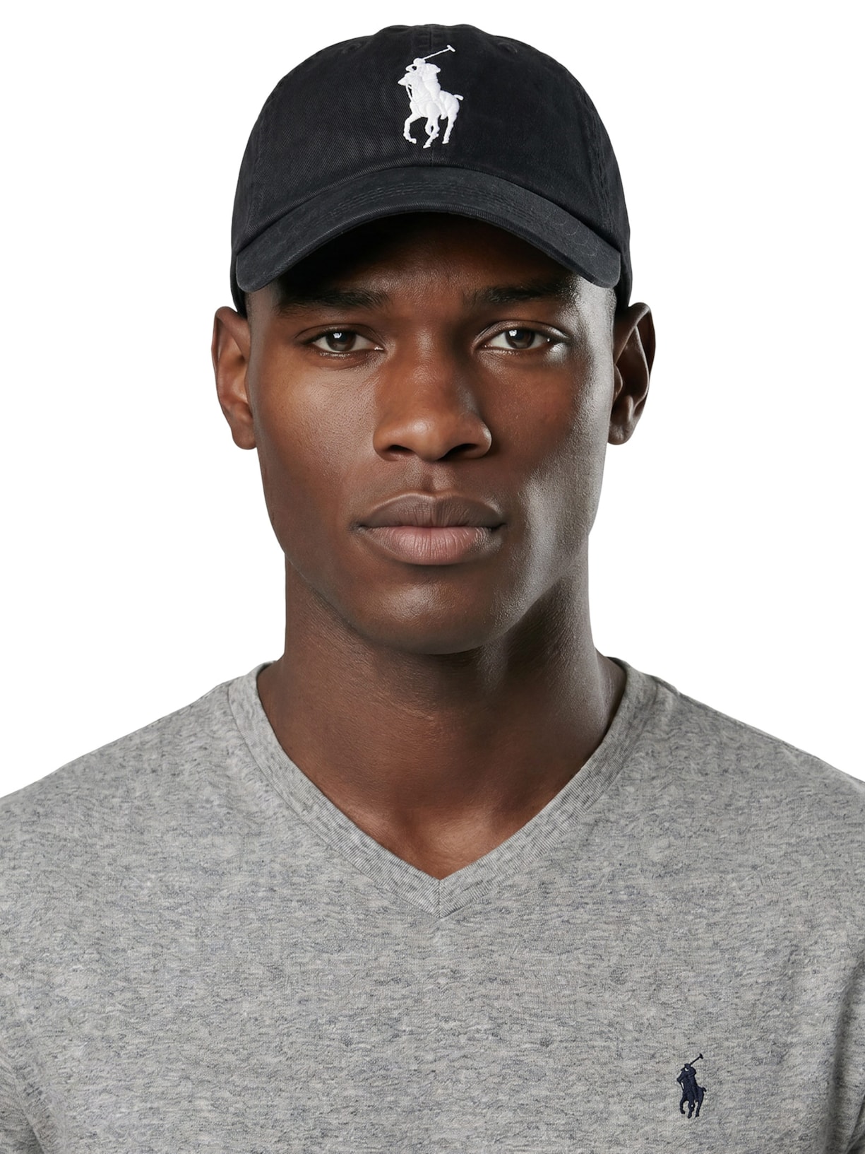 Boné Masculino Classic Sport Cap W/ Big PP Preto Polo Ralph Lauren