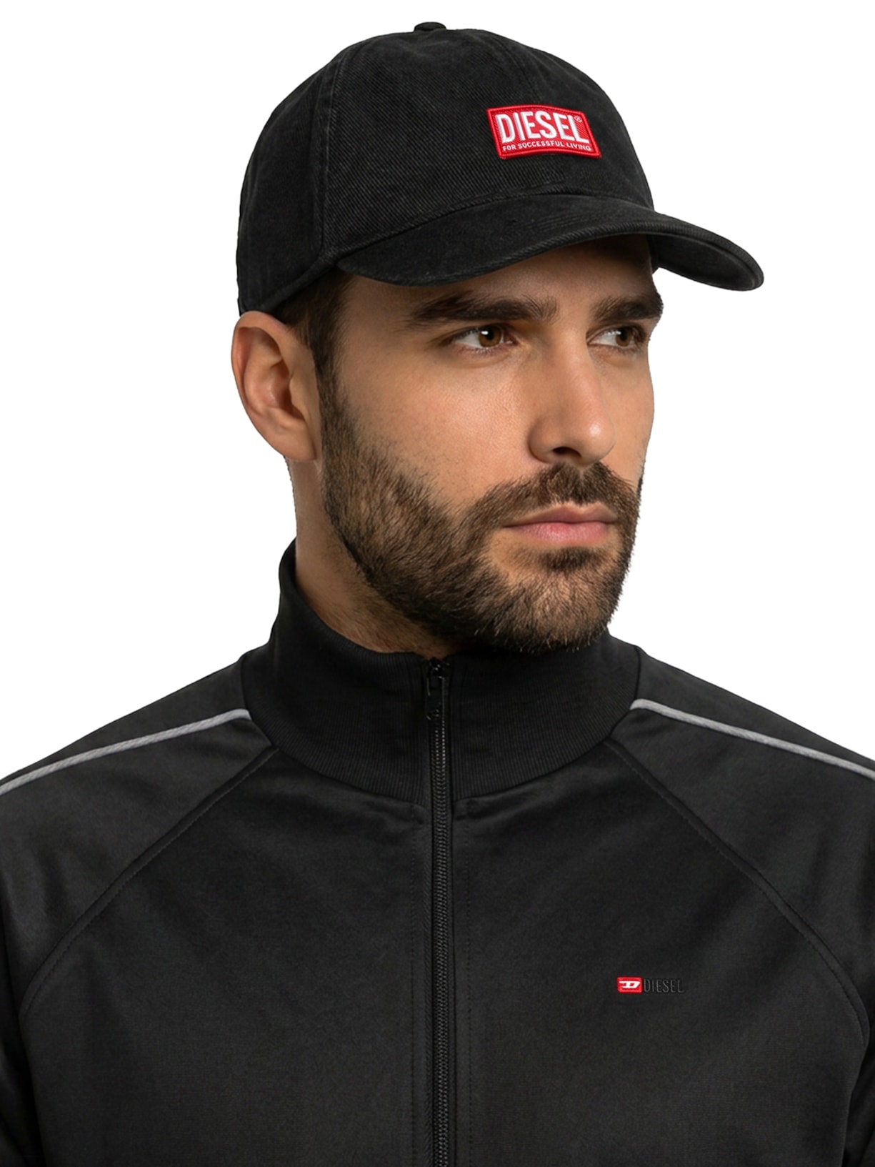 Boné Masculino Corry-Jacq-Wash Preto Diesel