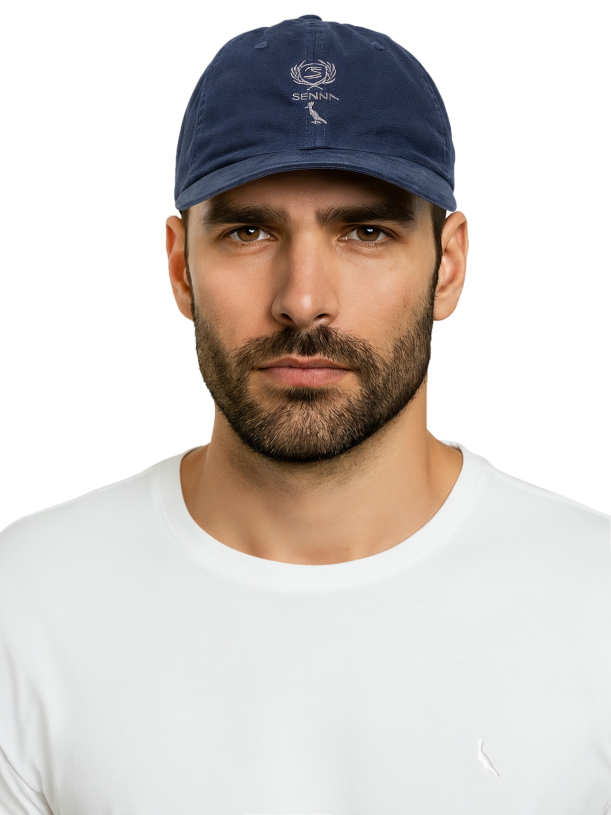Boné Masculino Dad Hat Bordado Senna Azul Reserva
