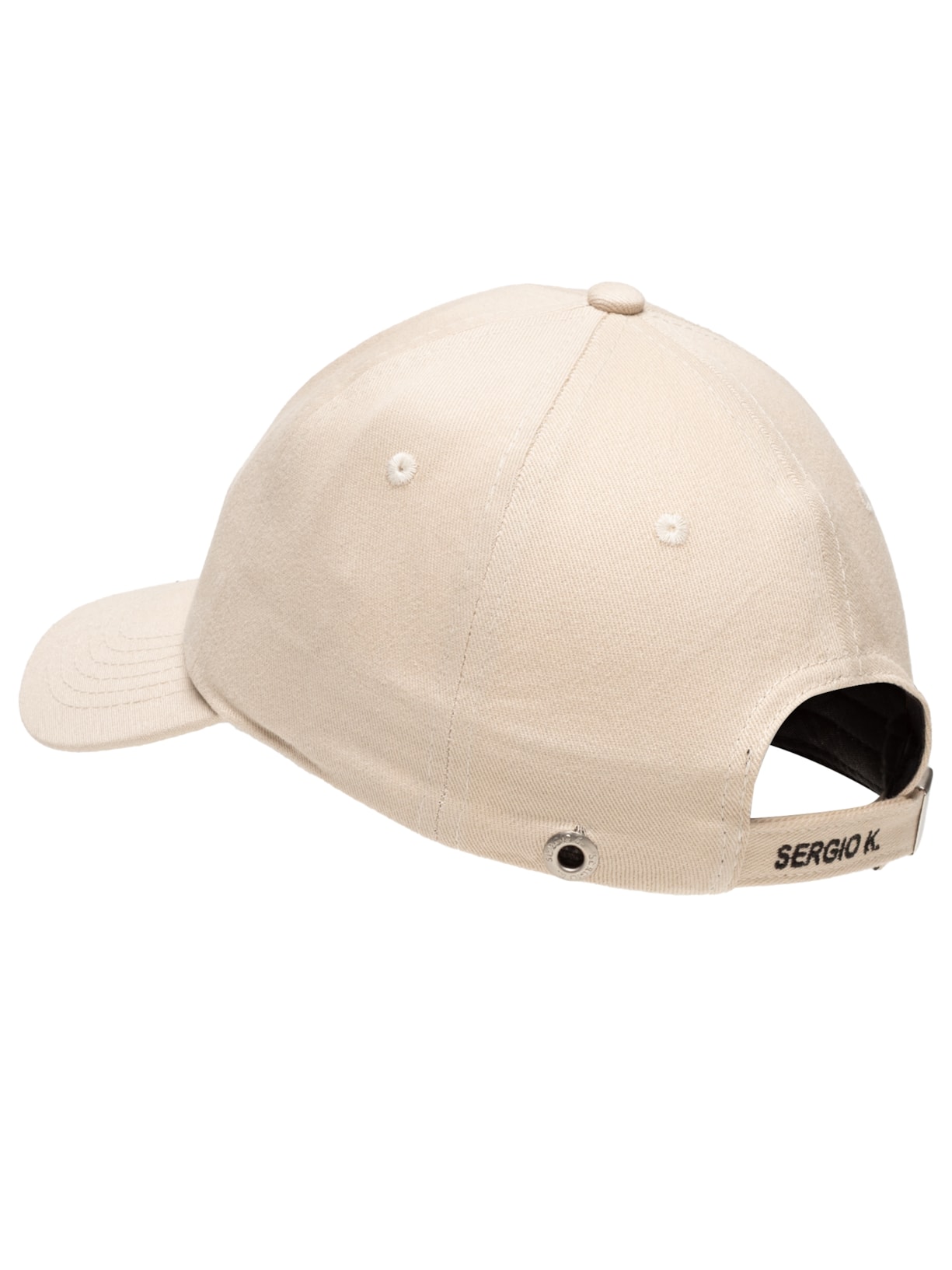 Boné Masculino De Sarja Bordado Habib Bege  Sergio K