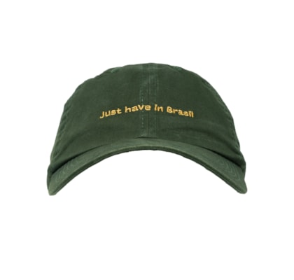 Boné Masculino De Sarja Bordado Just Have In Brasil - Verde