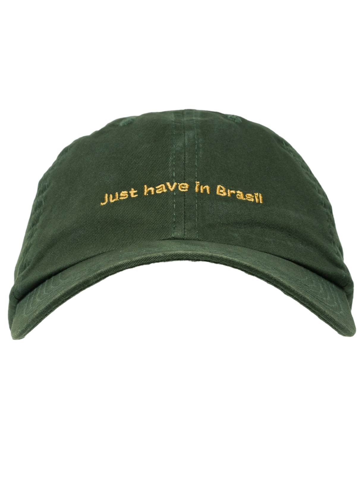 Boné Masculino De Sarja Bordado Just Have In Brasil - Verde