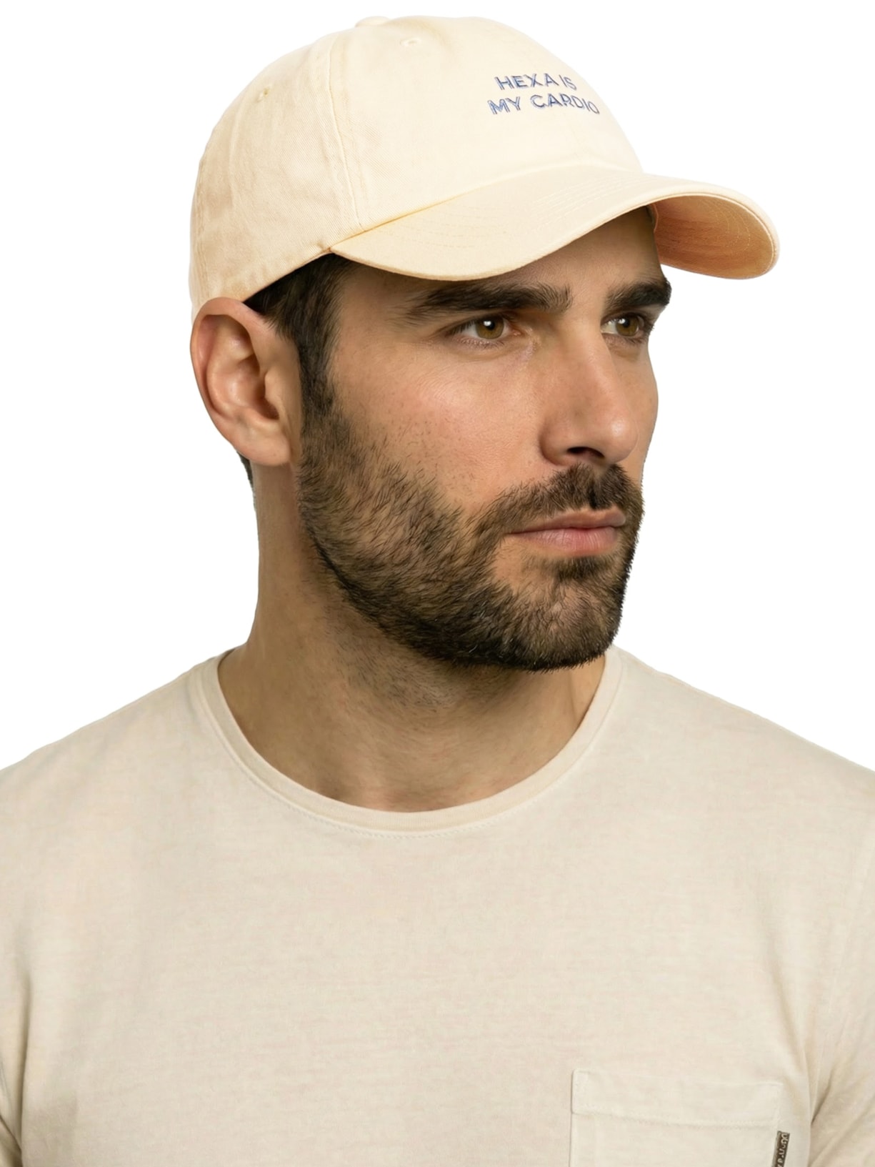 Boné Masculino De Sarja Hexa Is My Cardio Amarelo Sergio K