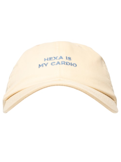 Boné Masculino De Sarja Hexa Is My Cardio - Amarelo