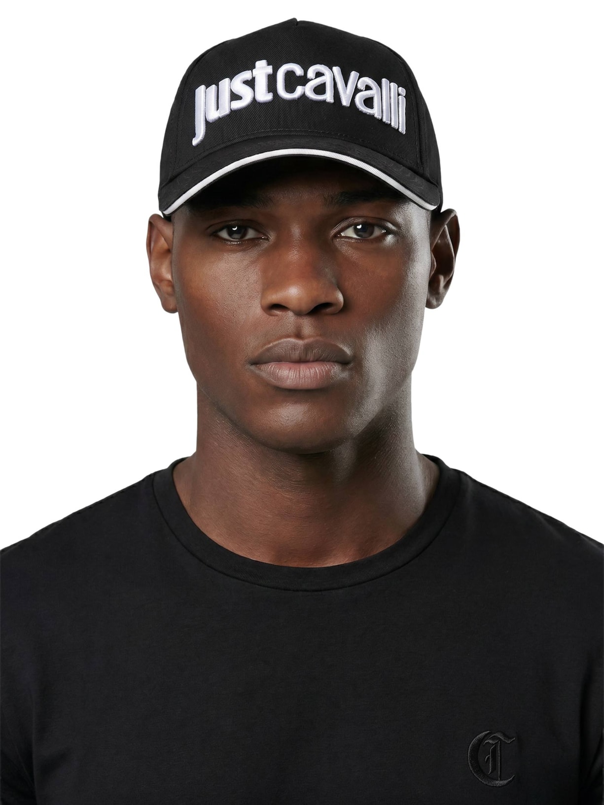 Boné Masculino Embroidery Logo Preto Just Cavalli
