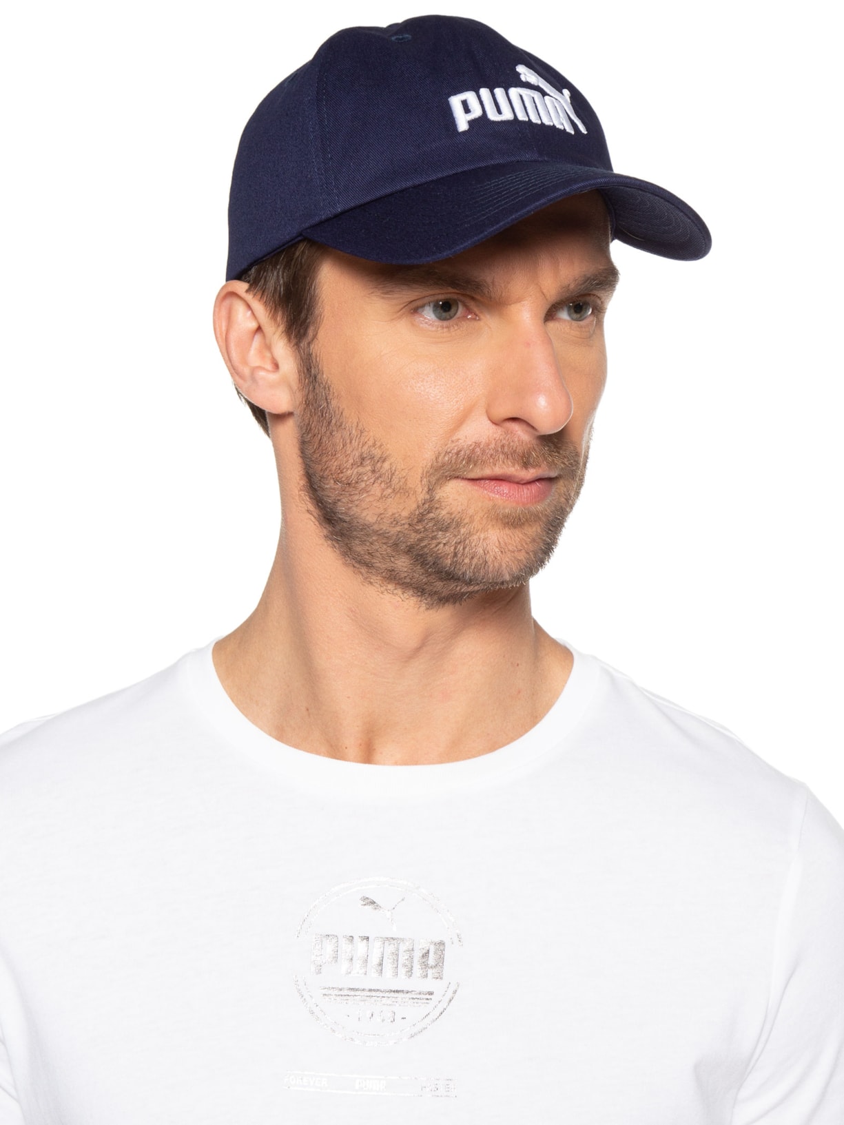 Boné Masculino Ess Cap Azul Puma