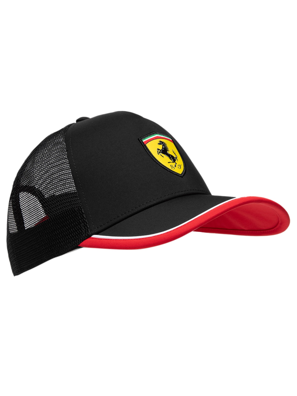 Boné Masculino Ferrari Trucker Preto Puma + Ferarri