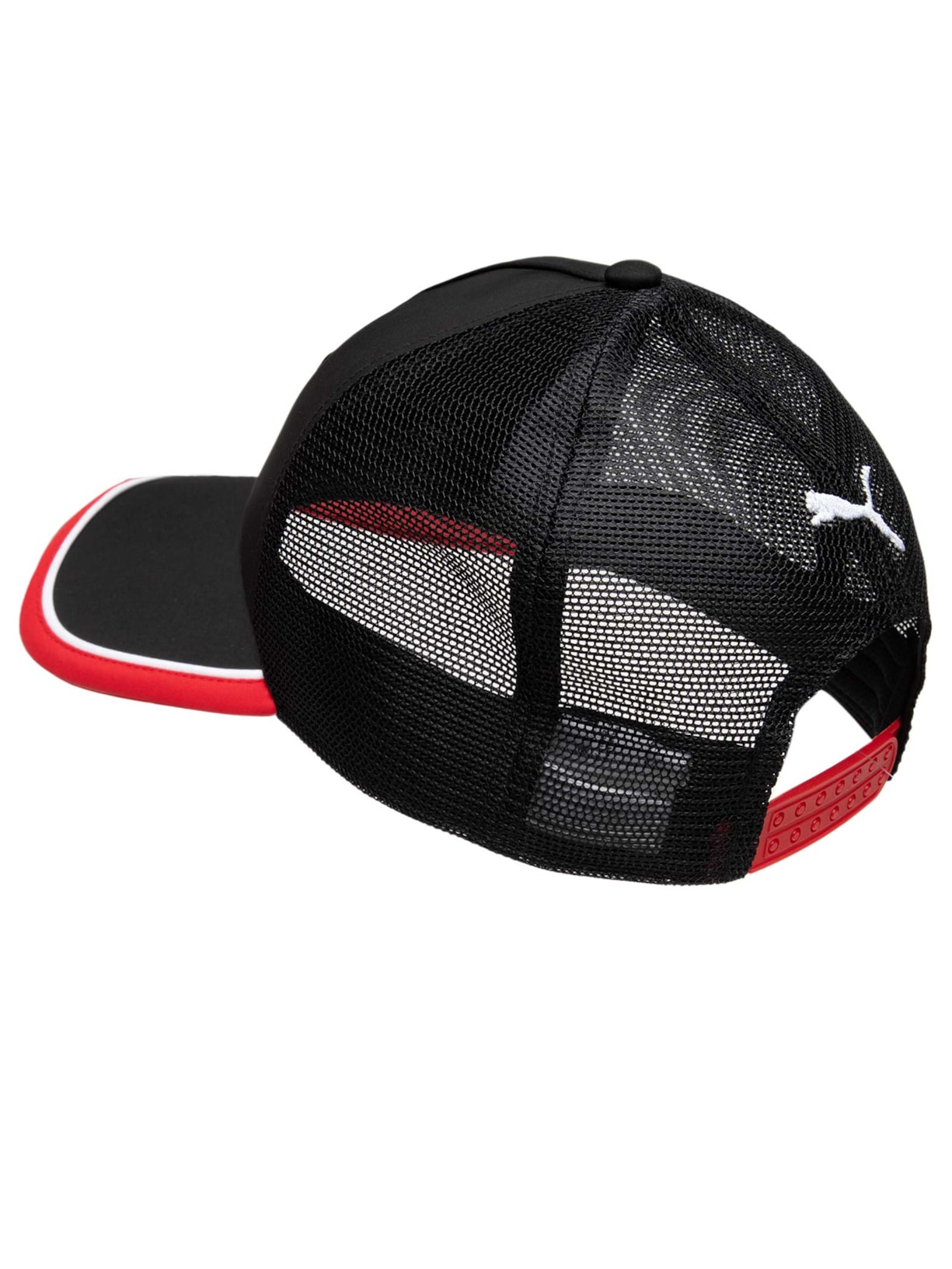Boné Masculino Ferrari Trucker Preto Puma + Ferarri