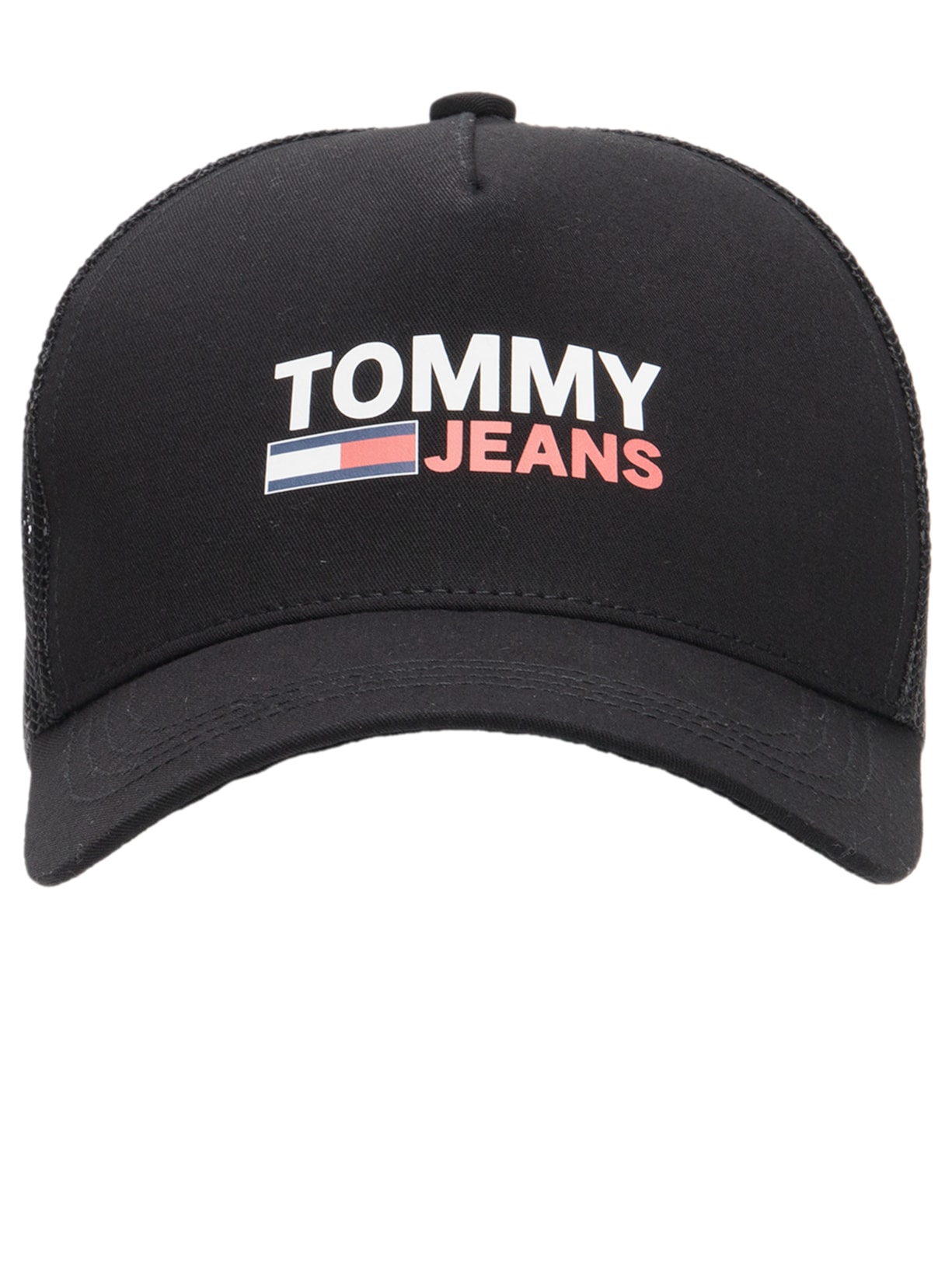 Boné Masculino Flag Trucker Preto Tommy Jeans