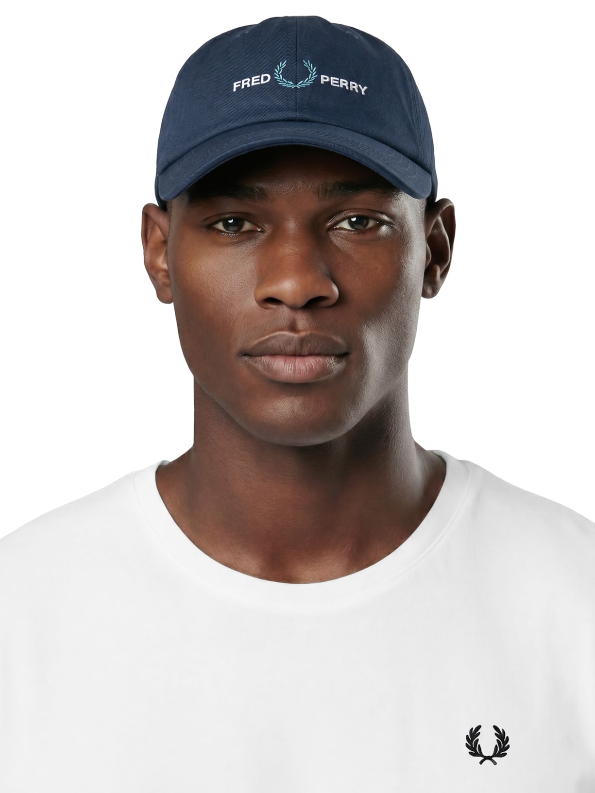 Boné Masculino FLP Em Twill Azul Fred Perry