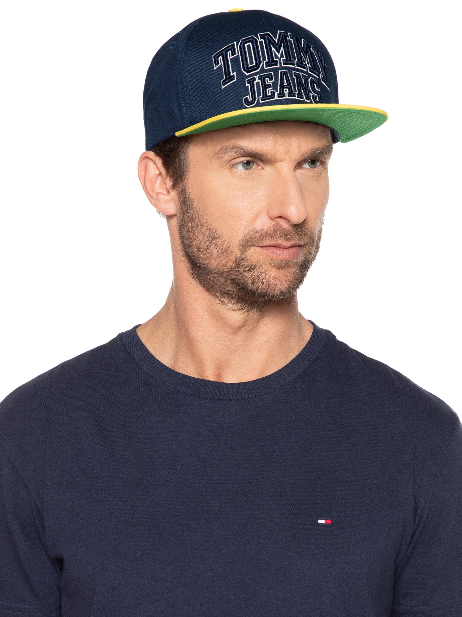 Tommy Jeans - Boné Masculino Heritage Snapback Cap - Azul