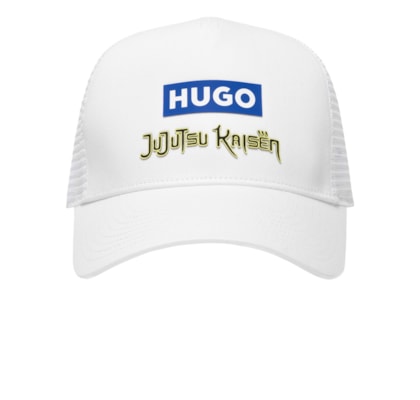 Boné Masculino Jujutsu Kaisen Blue Logo - Branco