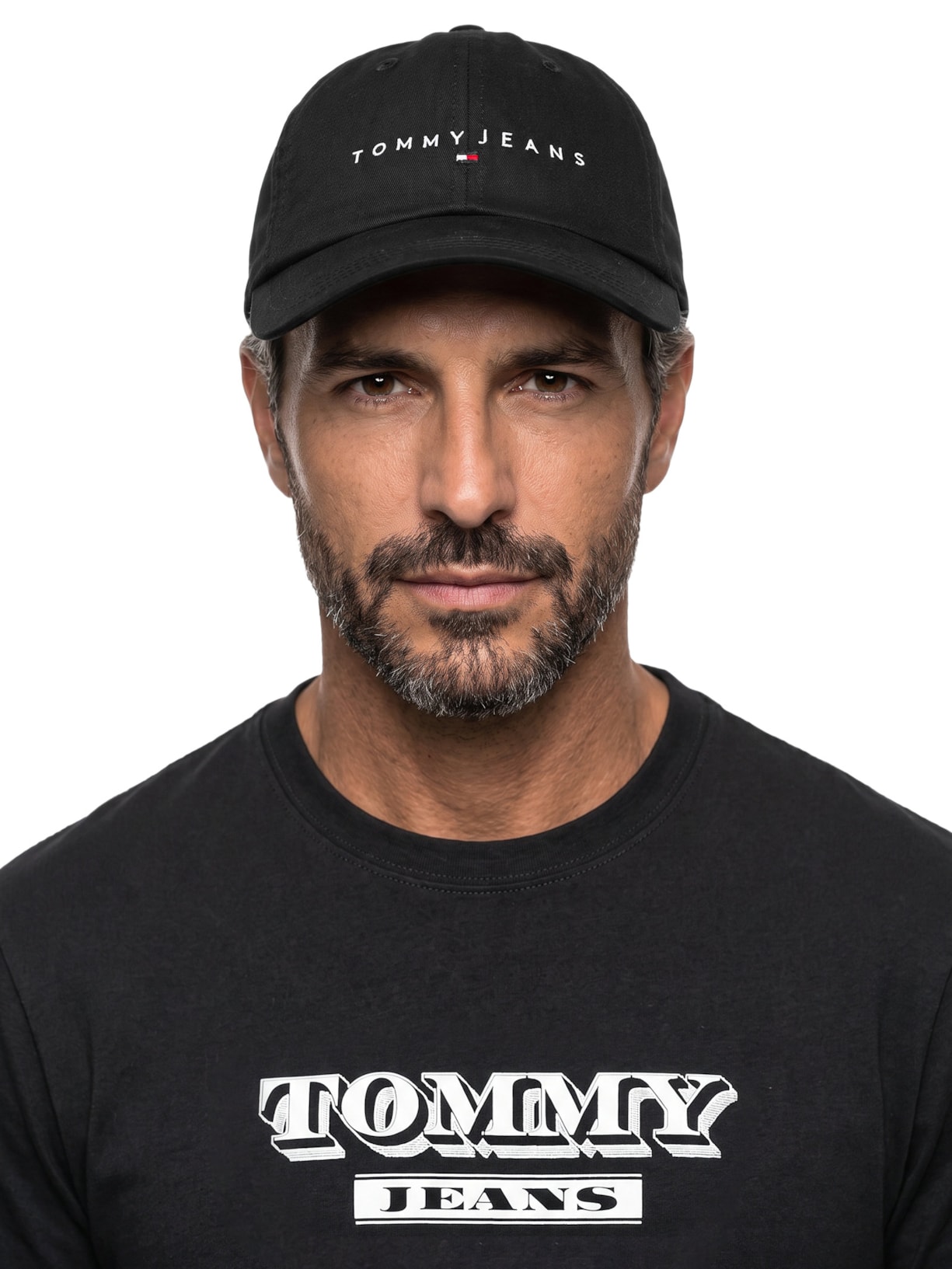 Boné Masculino Linear Logo Preto Tommy Jeans