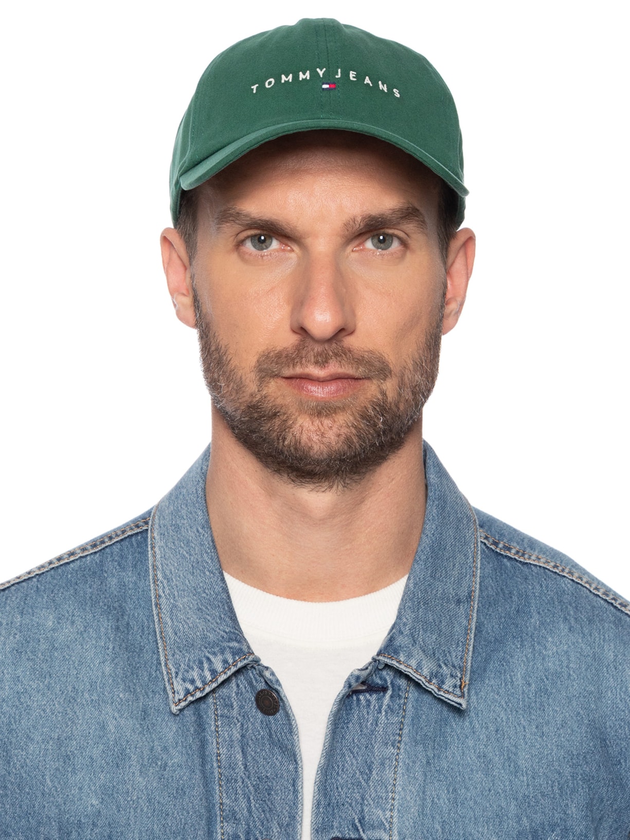 Boné Masculino Linear Logo Verde Tommy Jeans