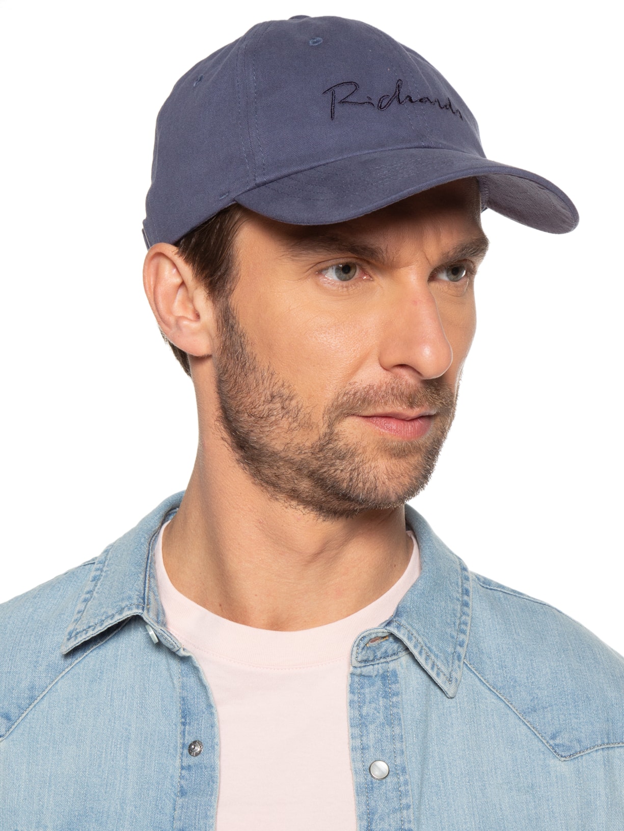 Boné Masculino Manuscrito Azul Richards