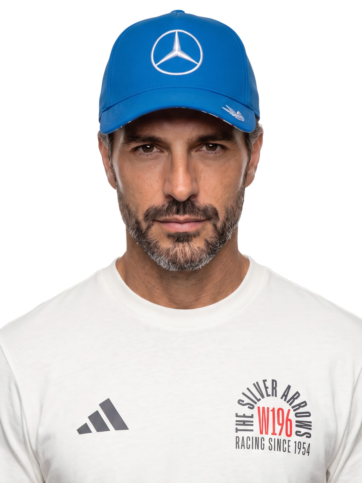 Boné Masculino Mercedes Amg Petronas Azul Adidas + Mercedes