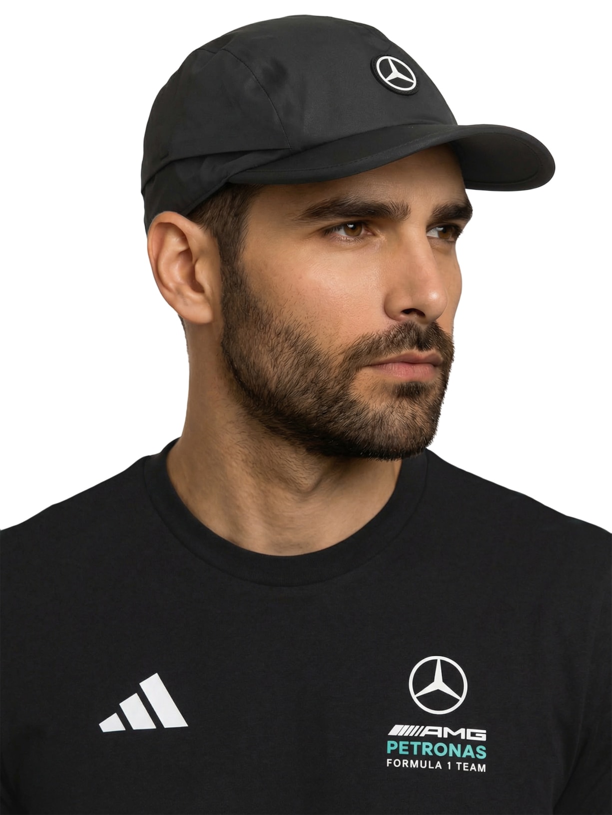 Boné Masculino Mercedes MC Preto Adidas + Mercedes