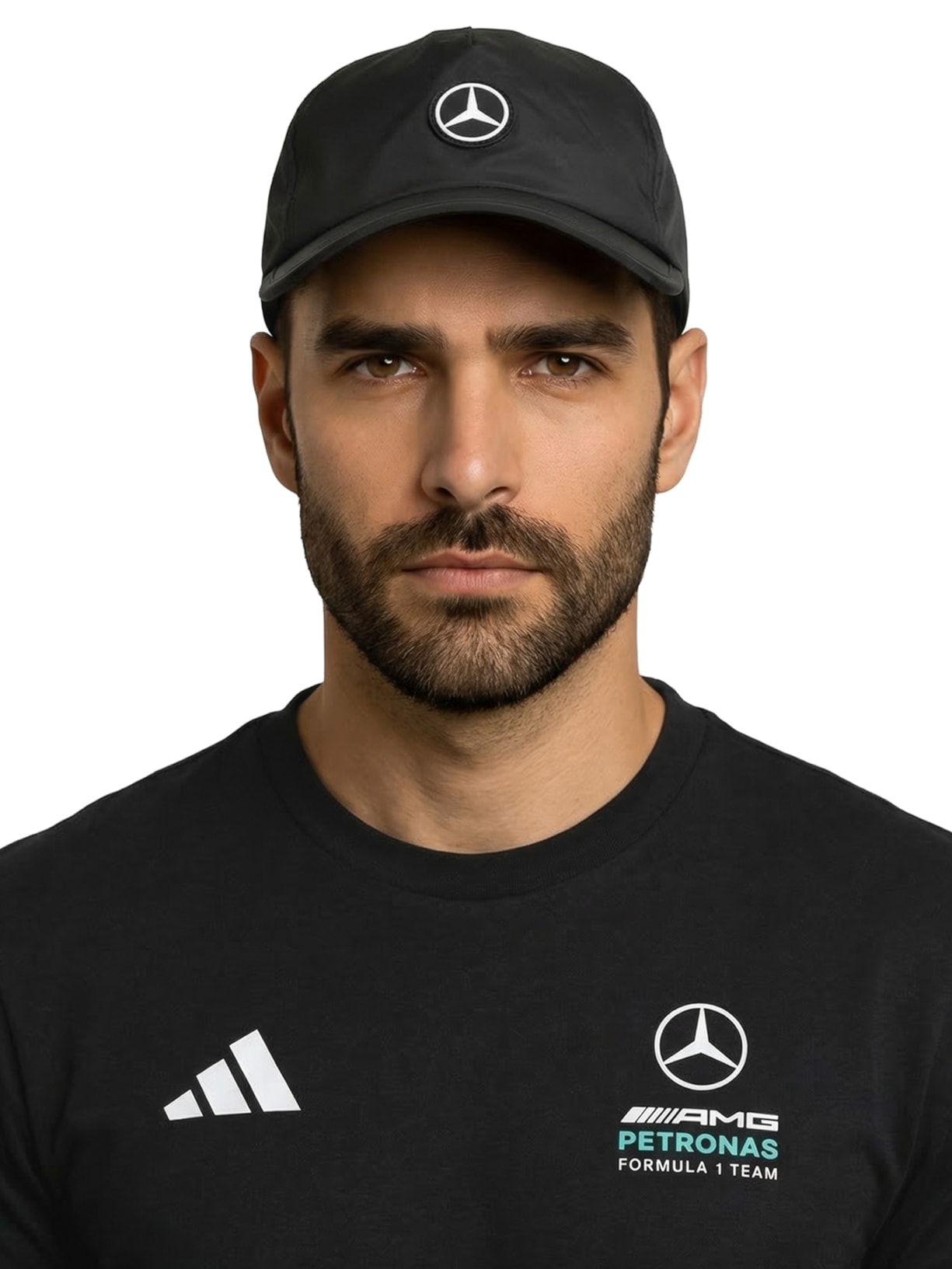 Boné Masculino Mercedes MC Preto Adidas + Mercedes