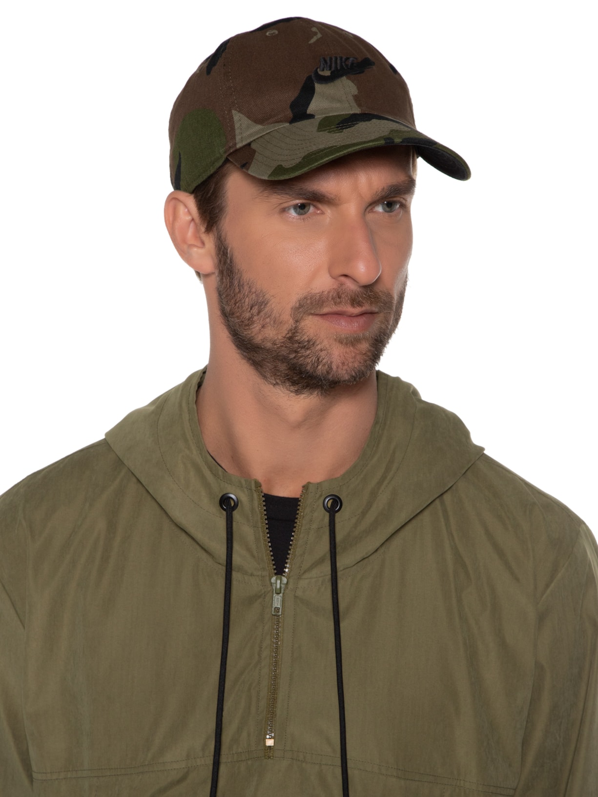 Boné Masculino Nsw H86 Futura Wash Camo Cap Verde Nike