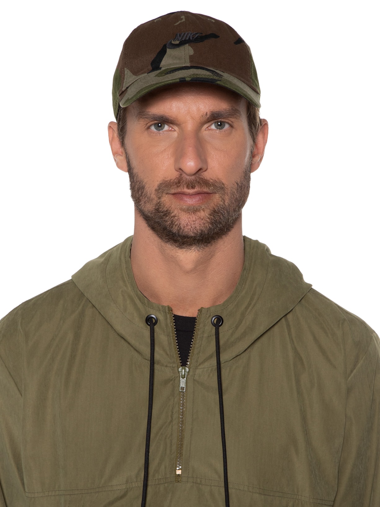 Boné Masculino Nsw H86 Futura Wash Camo Cap Verde Nike