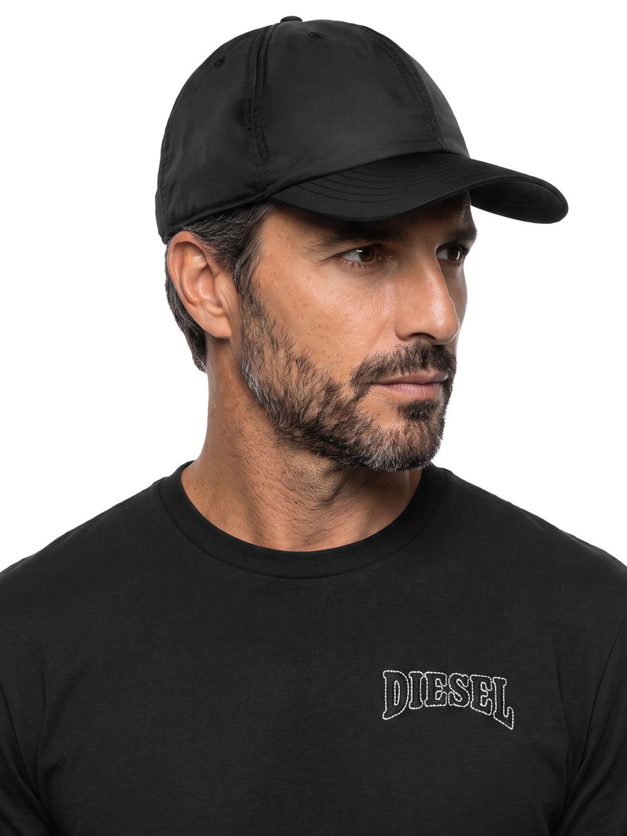 Boné Masculino Nylon Baseball Cap – Preto Mm6 Maison Margiela
