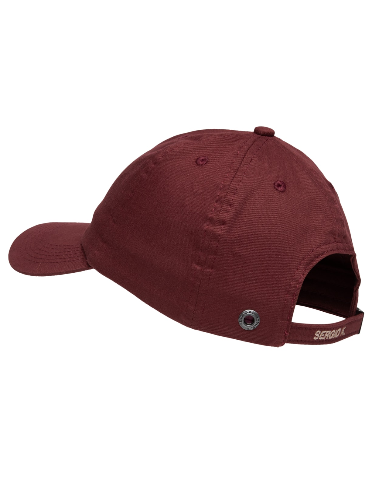 Boné Masculino Sarja Bordado Sea And Wine Vermelho Sergio K