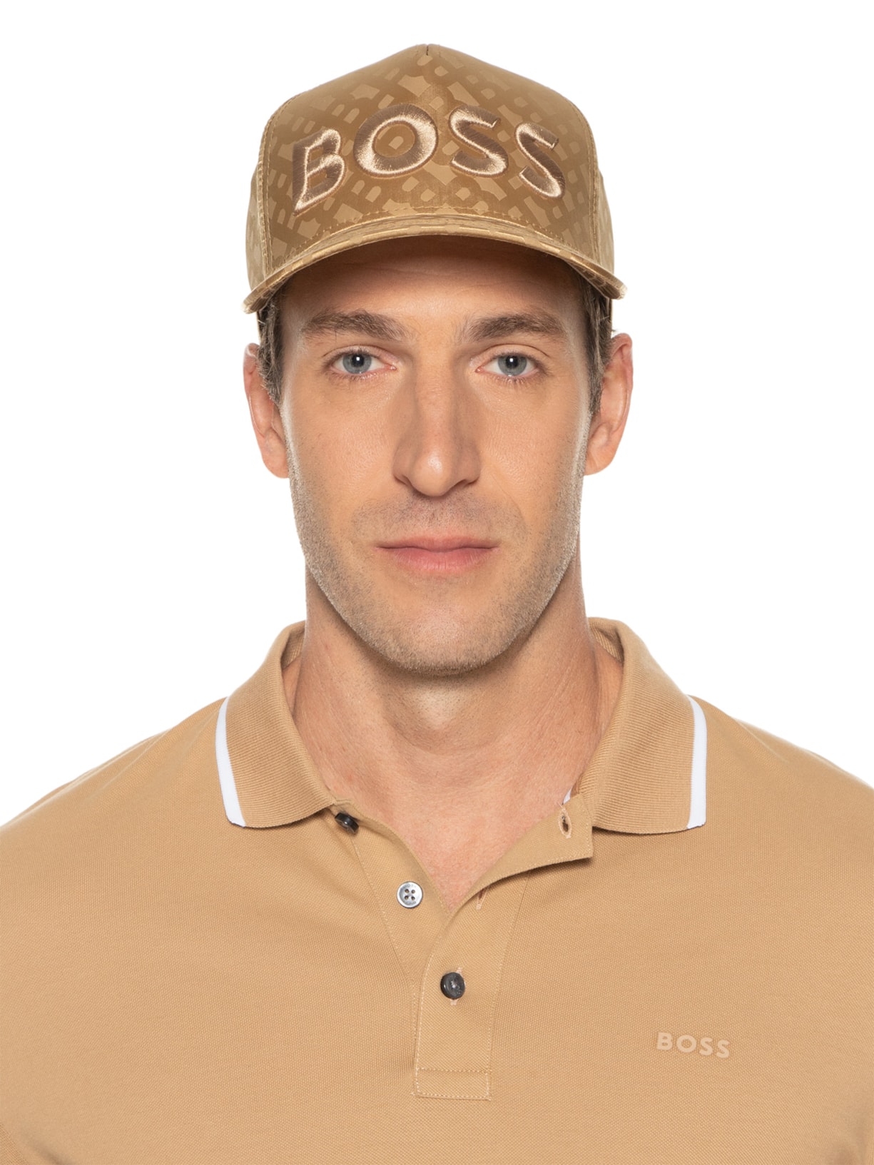 Boné Masculino Sevile Bege Boss