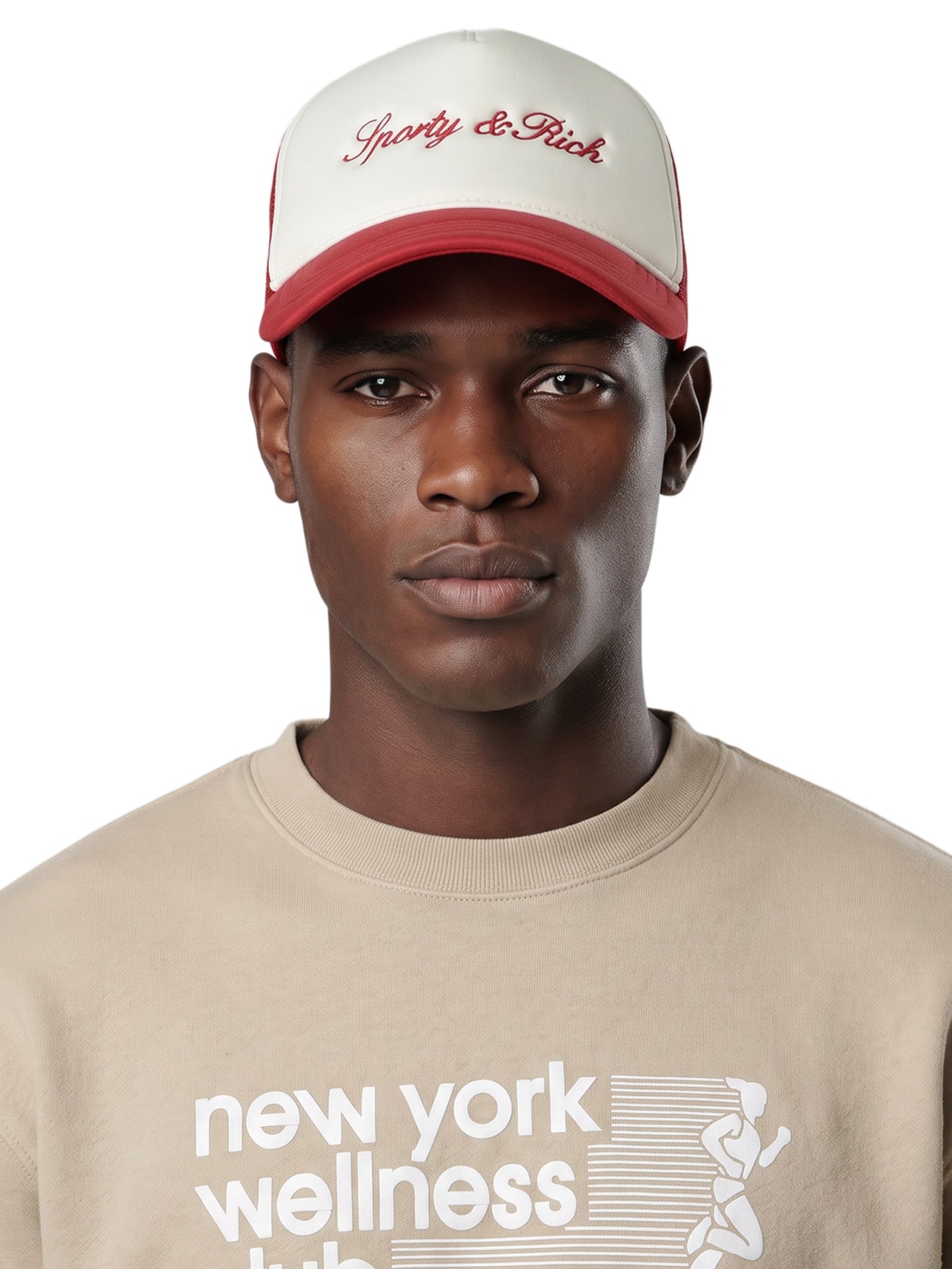 Boné Masculino Signature Logo Trucker Branco Sporty & Rich