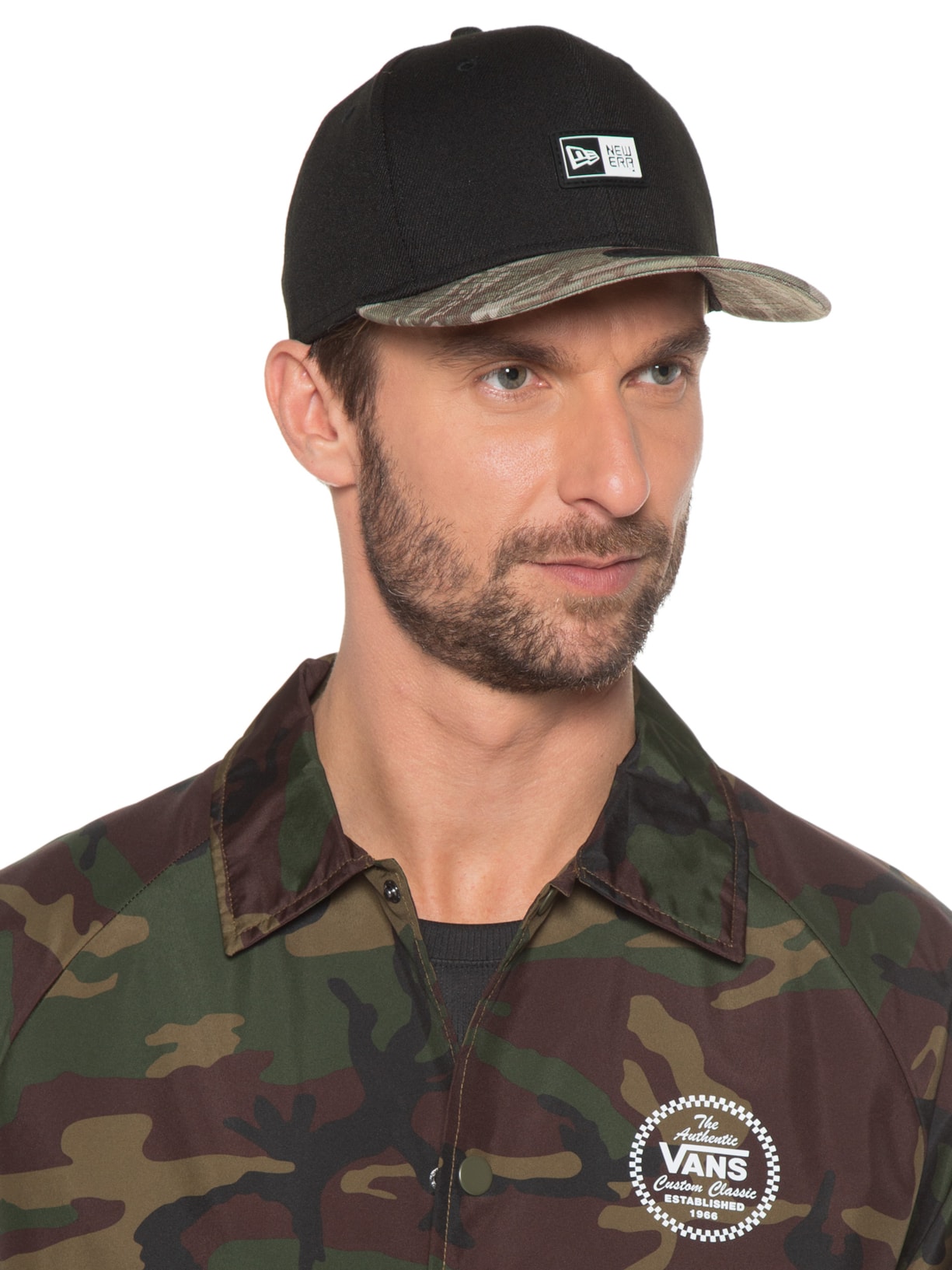 Boné Masculino Stretch Snap Sn Neutral Wild Ca Preto New Era
