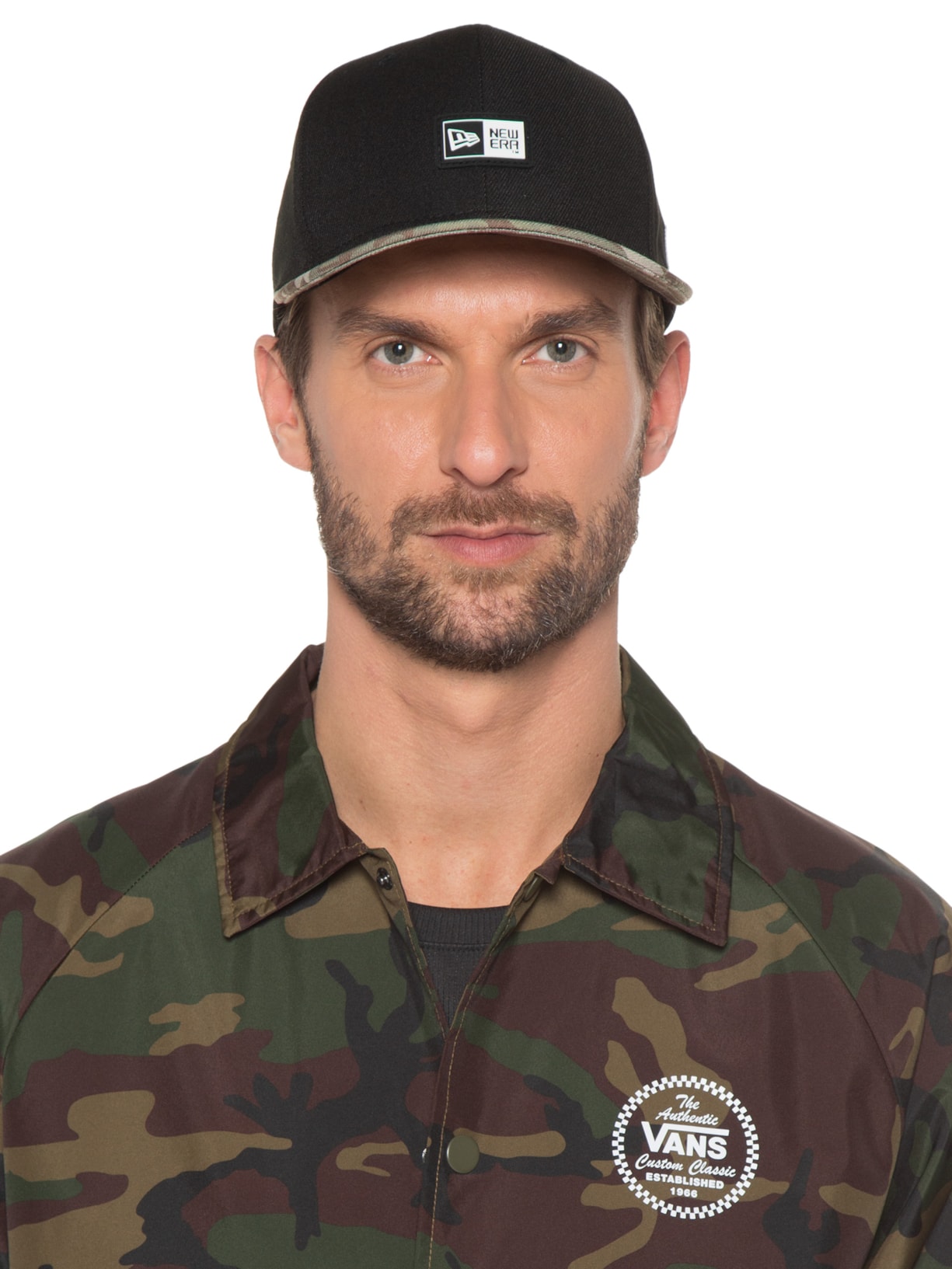 Boné Masculino Stretch Snap Sn Neutral Wild Ca Preto New Era